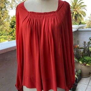 Vertigo Paris Wide Sleeves Top Tomato Red Size L